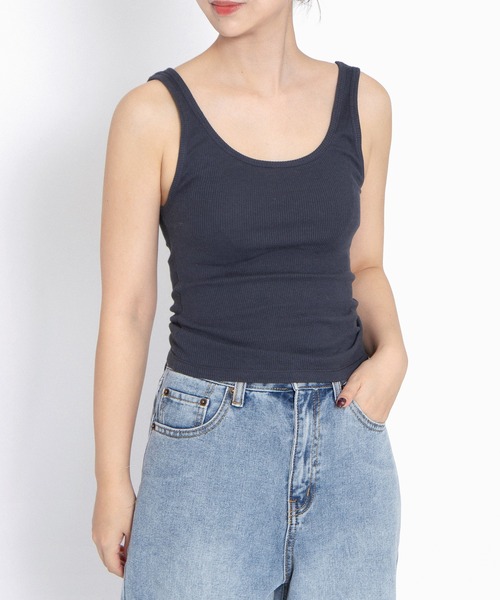 PUNYUS（プニュズ）の「タンクトップ（タンクトップ・レディース・ホワイト/ベージュ/スミクロ・1/2/3/4/5）」の5枚目の写真