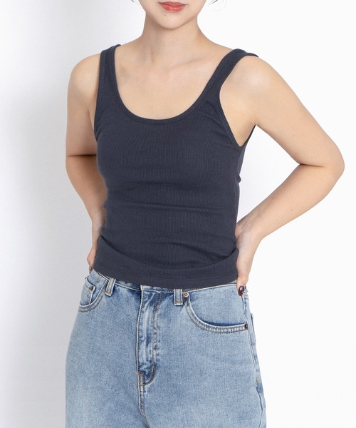 PUNYUS（プニュズ）の「タンクトップ（タンクトップ・レディース・ホワイト/ベージュ/スミクロ・1/2/3/4/5）」の6枚目の写真