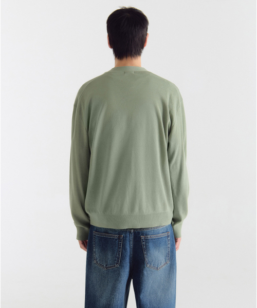 MUSINSA STANDARD（ムシンサスタンダード）の「コットンテンセルエッセンシャルカーディガン[セージ]（カーディガン/ボレロ・メンズ・その他・SMALL/MEDIUM/LARGE/X-LARGE/XX-LARGE）」の7枚目の写真