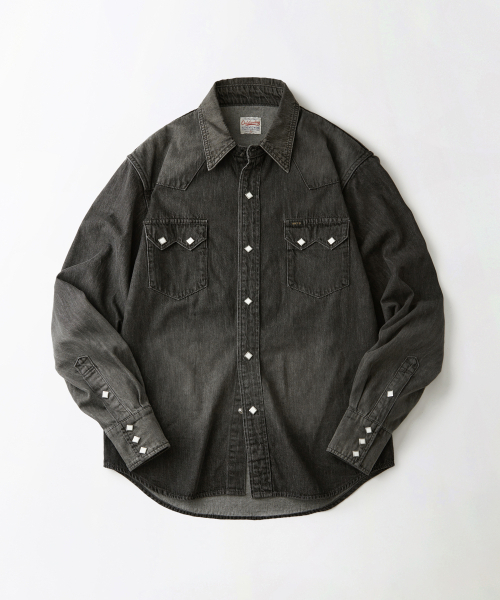 OUTSTANDING(アウトスタンディング)の「WESTERN DENIM SHIRT_BLACK(シャツ/ブラウス・メンズ・その他・SMALL/MEDIUM/LARGE)」の1枚目の写真