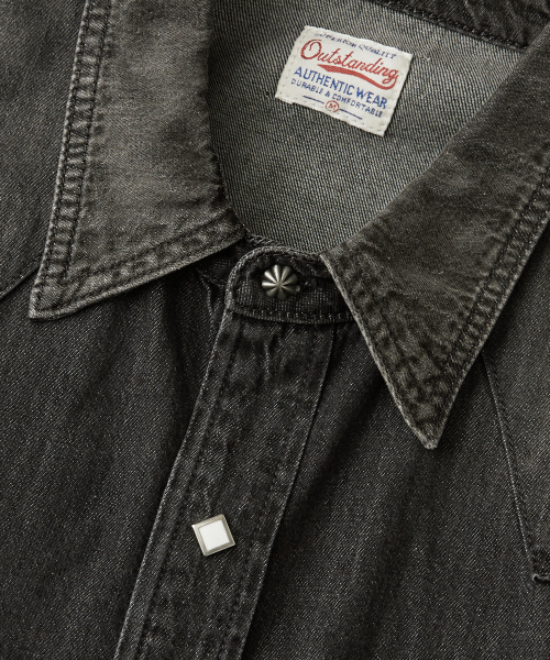 OUTSTANDING(アウトスタンディング)の「WESTERN DENIM SHIRT_BLACK(シャツ/ブラウス・メンズ・その他・SMALL/MEDIUM/LARGE)」の7枚目の写真