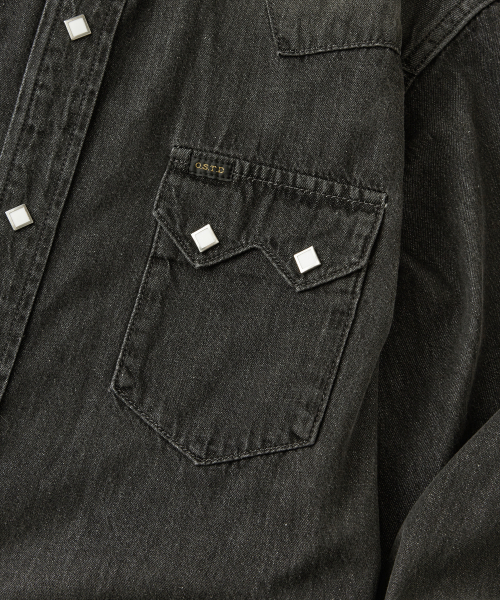 OUTSTANDING(アウトスタンディング)の「WESTERN DENIM SHIRT_BLACK(シャツ/ブラウス・メンズ・その他・SMALL/MEDIUM/LARGE)」の6枚目の写真