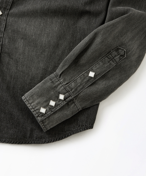 OUTSTANDING(アウトスタンディング)の「WESTERN DENIM SHIRT_BLACK(シャツ/ブラウス・メンズ・その他・SMALL/MEDIUM/LARGE)」の4枚目の写真