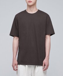 ベーシッククルーネックTシャツ[ダークブラウン]