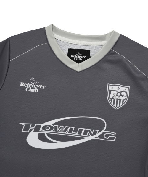 Retriever Club（レトリーバークラブ）の「HOWLING SOCCER CROP JERSEY [GRAY]（Tシャツ/カットソー・レディース・その他・FREE）」の7枚目の写真