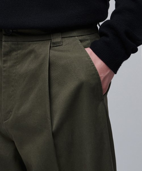 MUSINSA STANDARD（ムシンサスタンダード）の「カーブドワイドチノパンツ [カーキ]（その他パンツ・メンズ・その他・40/38/42/36/34/32/30/31/33/26/27/28/29）」の19枚目の写真