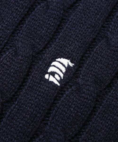 TRILLION(トリリオン)の「ウォッシャブルボート刺繍ケーブルクルーネックニット (CURRENT NAVY)(ニット/セーター・レディース・その他・X-LARGE/MEDIUM/LARGE)」の8枚目の写真