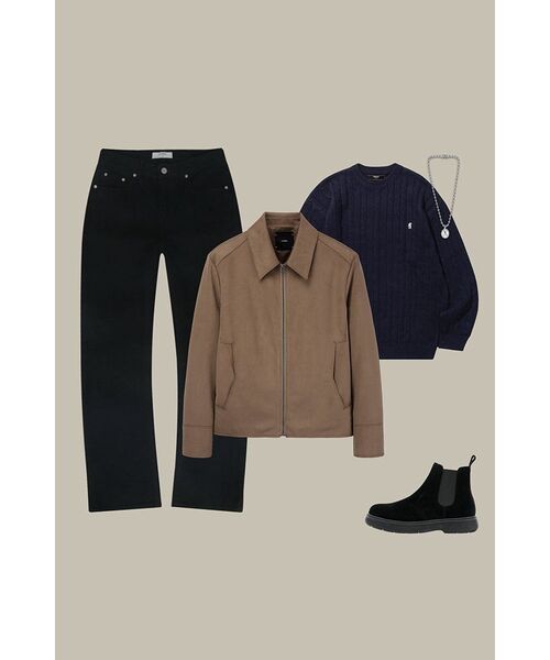 TRILLION(トリリオン)の「ウォッシャブルボート刺繍ケーブルクルーネックニット (CURRENT NAVY)(ニット/セーター・レディース・その他・X-LARGE/MEDIUM/LARGE)」の9枚目の写真