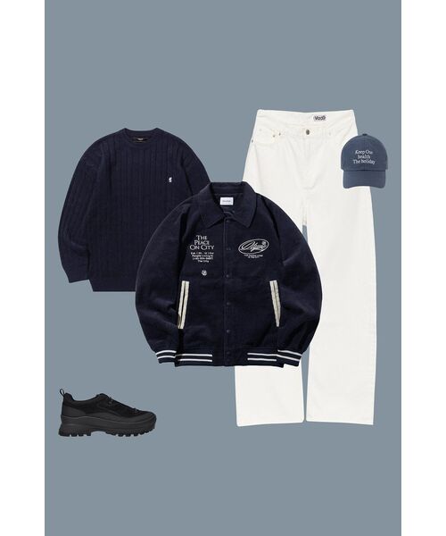 TRILLION(トリリオン)の「ウォッシャブルボート刺繍ケーブルクルーネックニット (CURRENT NAVY)(ニット/セーター・レディース・その他・X-LARGE/MEDIUM/LARGE)」の10枚目の写真
