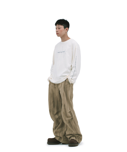 DEFGARMENTS（デフグラメンツ）の「BLUSHED PARACHUTE PANTS [BROWN]（スウェットパンツ・レディース・その他・X-SMALL/SMALL/MEDIUM/LARGE）」の5枚目の写真