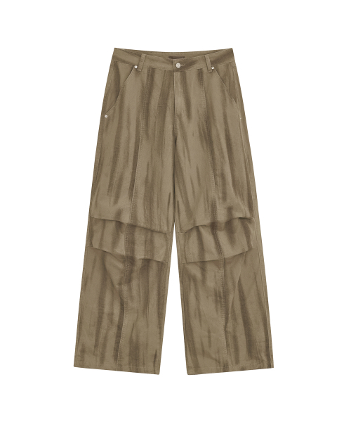 DEFGARMENTS（デフグラメンツ）の「BLUSHED PARACHUTE PANTS [BROWN]（スウェットパンツ・レディース・その他・X-SMALL/SMALL/MEDIUM/LARGE）」の6枚目の写真