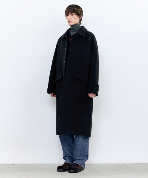INSILENCE(インサイロンス)の「オーバーサイズバルマカンコート DARK NAVY(チェスターコート・メンズ・その他・LARGE/MEDIUM/SMALL)」の3枚目の写真