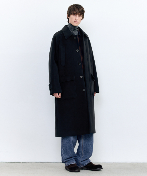 INSILENCE(インサイロンス)の「オーバーサイズバルマカンコート DARK NAVY(チェスターコート・メンズ・その他・LARGE/MEDIUM/SMALL)」の5枚目の写真