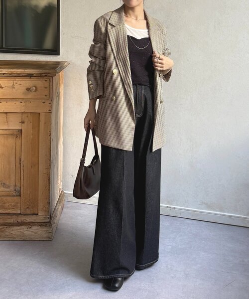 Thevon（ゼボン）の「ラメニットビスチェ×スカートSETUP（ワンピース・レディース・ブラック/チャコールグレー・FREE）」の7枚目の写真