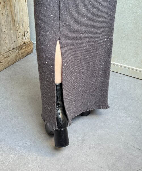 Thevon（ゼボン）の「ラメニットビスチェ×スカートSETUP（ワンピース・レディース・ブラック/チャコールグレー・FREE）」の17枚目の写真