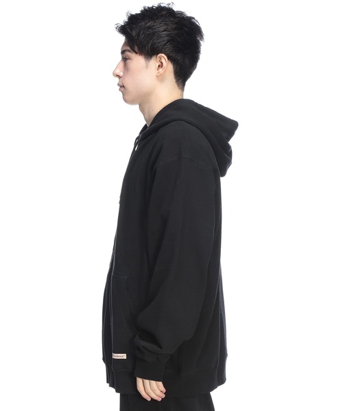 Goodwear（グッドウェア）の「Goodwear (グッドウェア) USAコットン オーバーシルエット フルジップ パーカー メンズ レディース（パーカー・メンズ・グレー/ブラック/ダークグレー・M/LL/L）」の5枚目の写真