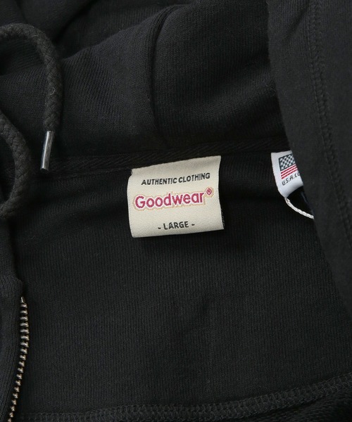 Goodwear（グッドウェア）の「Goodwear (グッドウェア) USAコットン オーバーシルエット フルジップ パーカー メンズ レディース（パーカー・メンズ・グレー/ブラック/ダークグレー・M/LL/L）」の11枚目の写真
