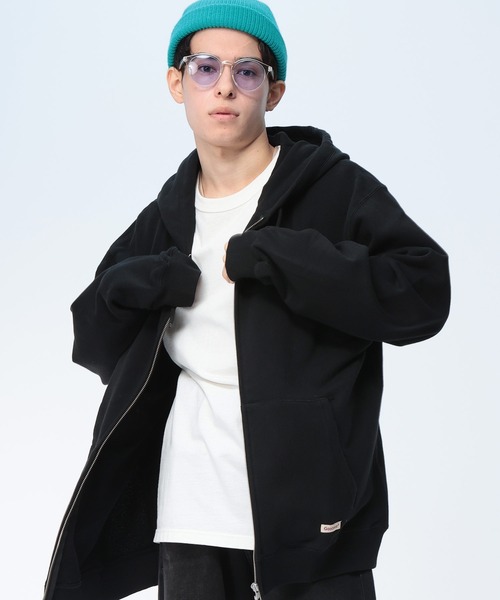Goodwear（グッドウェア）の「Goodwear (グッドウェア) USAコットン オーバーシルエット フルジップ パーカー メンズ レディース（パーカー・メンズ・グレー/ブラック/ダークグレー・M/LL/L）」の17枚目の写真