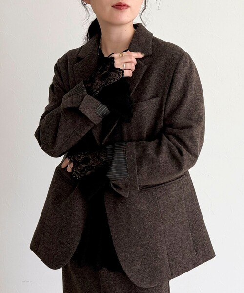 fredy emue（フレディエミュ）の「レースドッキングロンTシャツ（Tシャツ/カットソー・レディース・オフホワイト/ブラック・38）」の15枚目の写真