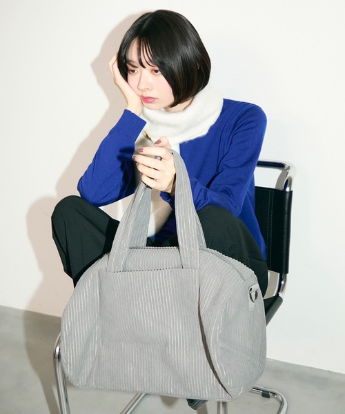 TONER（トナー）の「コーデュロイボストンバッグ（ボストンバッグ