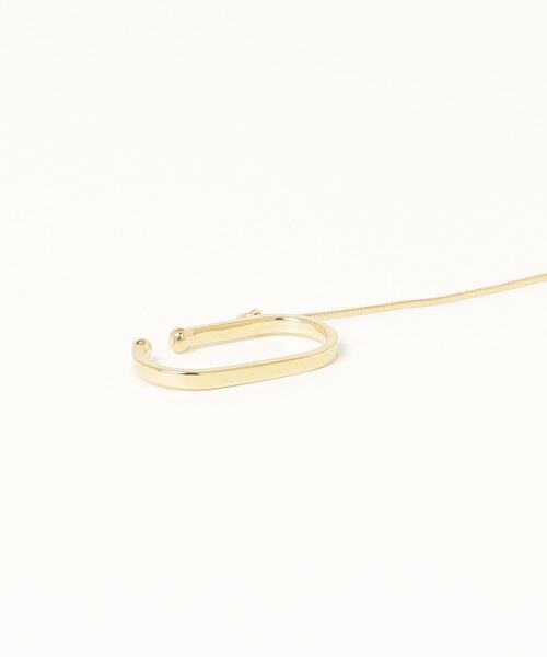 PLUS VENDOME（プラス ヴァンドーム）の「FINELINETATTOO_heart イヤーカフ（イヤリング・レディース・イエローゴールド・ONE SIZE）」の7枚目の写真
