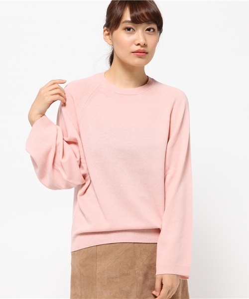 JOURNAL STANDARD(ジャーナルスタンダード)の「カシミヤ混 ワイドスリーブプルオーバー#(ニット/セーター・レディース・グリーン/ピンク/ピンク系その他/ベージュ/チャコールグレー・FREE)」の4枚目の写真