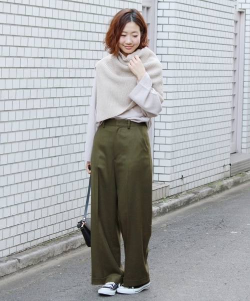 JOURNAL STANDARD(ジャーナルスタンダード)の「カシミヤ混 ワイドスリーブプルオーバー#(ニット/セーター・レディース・グリーン/ピンク/ピンク系その他/ベージュ/チャコールグレー・FREE)」の6枚目の写真