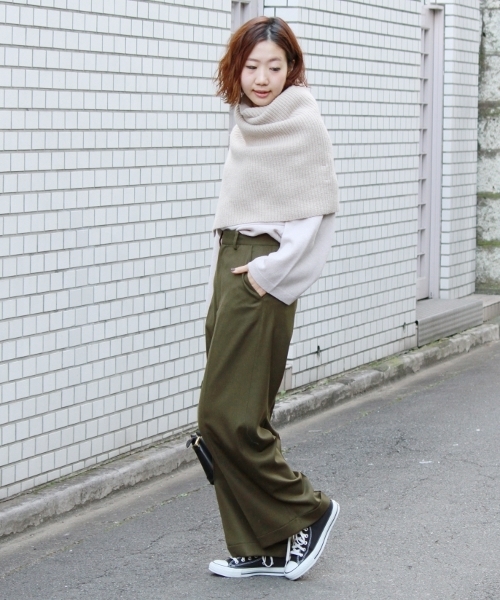 JOURNAL STANDARD(ジャーナルスタンダード)の「カシミヤ混 ワイドスリーブプルオーバー#(ニット/セーター・レディース・グリーン/ピンク/ピンク系その他/ベージュ/チャコールグレー・FREE)」の7枚目の写真
