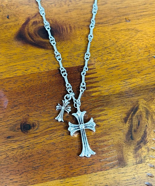 セール】クロスモチーフ 十字架 ネックレス シルバー メンズ