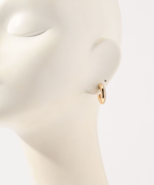 Kenneth Jay Lane Pearl Post Hoops ピアス（ピアス（両耳用