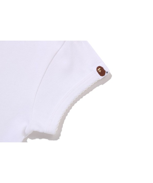 A BATHING APE（アベイシングエイプ）の「APE HEAD ONE POINT CROPPED TEE（Tシャツ/カットソー・レディース・ブラック/オレンジ/ホワイト・SMALL/MEDIUM/LARGE）」の11枚目の写真