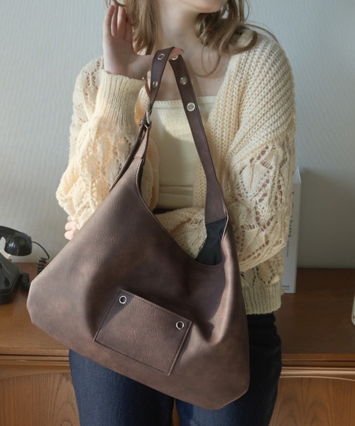 Birthday room(バースデイルーム)の「フェイクレザーベルトバッグ/Faux leather belt bag(ショルダーバッグ・レディース・イエロー/ブラウン/ブラック・FREE)」の3枚目の写真