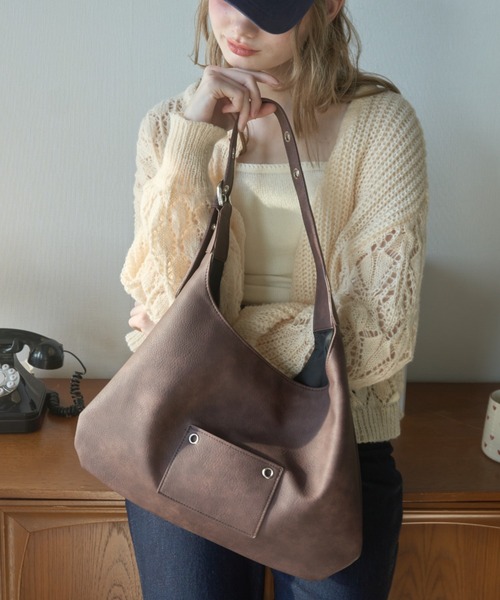 Birthday room(バースデイルーム)の「フェイクレザーベルトバッグ/Faux leather belt bag(ショルダーバッグ・レディース・イエロー/ブラウン/ブラック・FREE)」の8枚目の写真