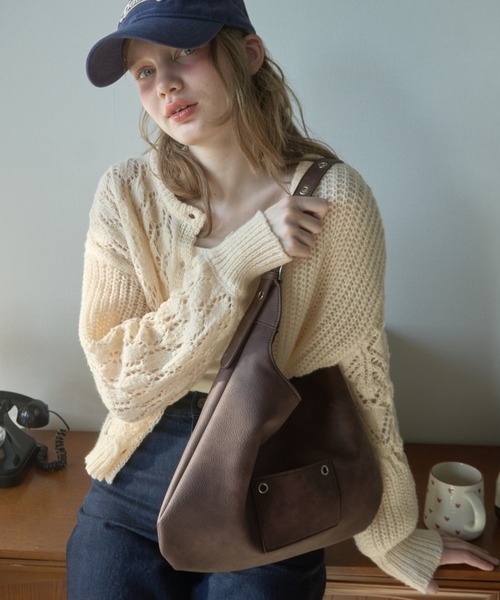 Birthday room(バースデイルーム)の「フェイクレザーベルトバッグ/Faux leather belt bag(ショルダーバッグ・レディース・イエロー/ブラウン/ブラック・FREE)」の9枚目の写真