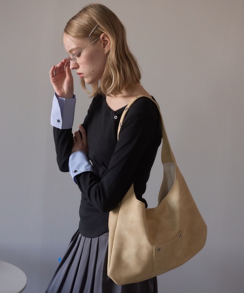 Birthday room(バースデイルーム)の「フェイクレザーベルトバッグ/Faux leather belt bag(ショルダーバッグ・レディース・イエロー/ブラウン/ブラック・FREE)」の14枚目の写真