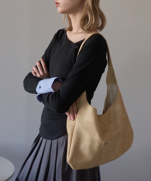 Birthday room(バースデイルーム)の「フェイクレザーベルトバッグ/Faux leather belt bag(ショルダーバッグ・レディース・イエロー/ブラウン/ブラック・FREE)」の15枚目の写真