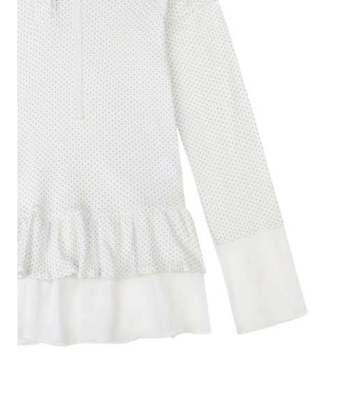 TUOMIO（トゥオミオ）の「FRILL CHIFFON HOODIE [WHITE]（その他トップス・レディース・その他・1/2）」の4枚目の写真