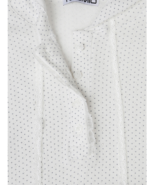 TUOMIO（トゥオミオ）の「FRILL CHIFFON HOODIE [WHITE]（その他トップス・レディース・その他・1/2）」の5枚目の写真