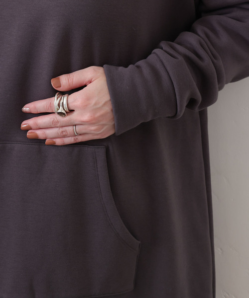 JOURNAL STANDARD LUXE（ジャーナルスタンダード　ラックス）の「ボンバーワンピース（ワンピース・レディース・チャコールグレー/ブラック・FREE）」の19枚目の写真