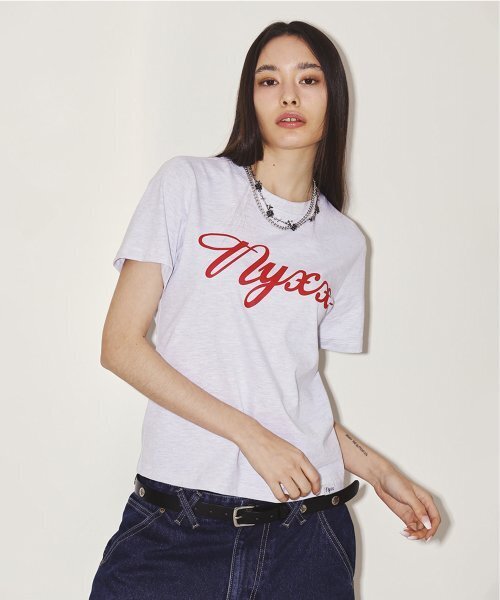 NYXX(エヌワイエックスエックス)の「BASIC LOGO TEE HEATHER GRAY(Tシャツ/カットソー・レディース・その他・FREE)」の1枚目の写真