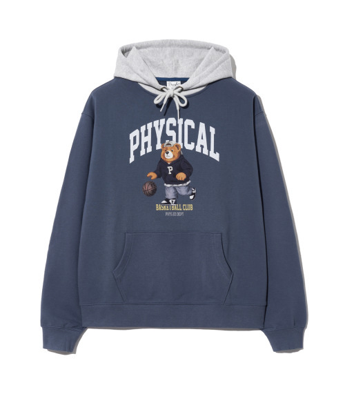 PHYSICAL DEPARTMENT(フィジカル デパートメント)の「ベスキットビギナーベアフード_ヴィンテージネイビー(パーカー・レディース・その他・SMALL/MEDIUM/LARGE/X-LARGE)」の2枚目の写真