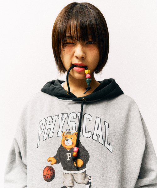 PHYSICAL DEPARTMENT(フィジカル デパートメント)の「ベスキットビギナーベアフード_ヴィンテージネイビー(パーカー・レディース・その他・SMALL/MEDIUM/LARGE/X-LARGE)」の5枚目の写真