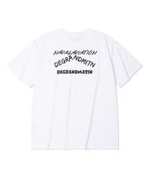 DE GRAND MATIN（ディグランドマーティン）の「CROSS LOGO TEE_WHITE（Tシャツ/カットソー）」