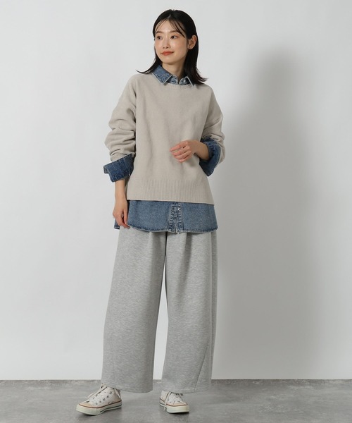 LAKOLE(ラコレ)の「シェニールクルーネックニットプルオーバー / 613121(ニット/セーター・レディース・グレイッシュベージュ/レッド/ブラウン/ネイビー・FREE)」の9枚目の写真
