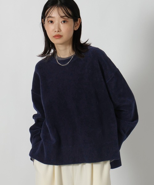 LAKOLE(ラコレ)の「シェニールクルーネックニットプルオーバー / 613121(ニット/セーター・レディース・グレイッシュベージュ/レッド/ブラウン/ネイビー・FREE)」の18枚目の写真