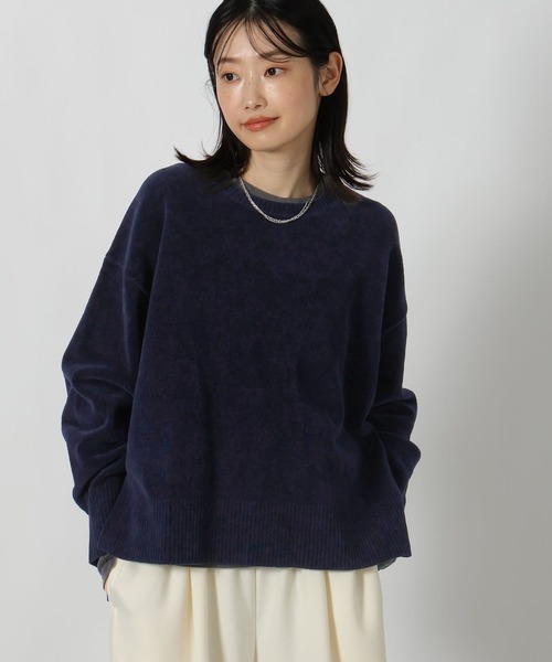 LAKOLE(ラコレ)の「シェニールクルーネックニットプルオーバー / 613121(ニット/セーター・レディース・グレイッシュベージュ/レッド/ブラウン/ネイビー・FREE)」の19枚目の写真