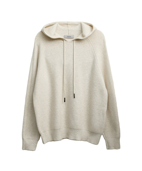 SLOWLOLLI（スローローリ）の「Pure mist hoodie_4 Colors（ニット/セーター・レディース・アイボリー/ブラック/ブラウン/ダークグレー・FREE）」の2枚目の写真