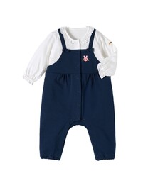 HOT BISCUITS（ホットビスケッツ）の「オーバーオール重ね着風 カバーオール（ロンパース）」