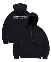NYC LOCATION HOODIE ZIP-UP (BLACK) [LRARCUZ701P]
