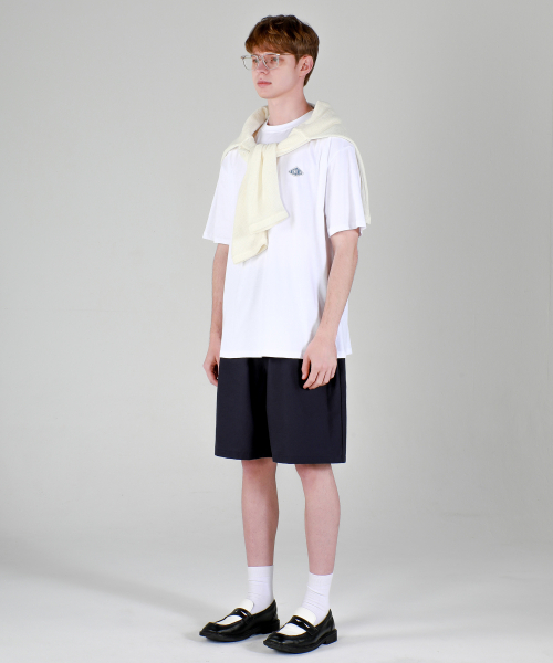 ESN(イーエスエヌ)の「ナイロンワンタックワイドショーツネイビー(その他パンツ・メンズ・その他・LARGE/MEDIUM)」の3枚目の写真